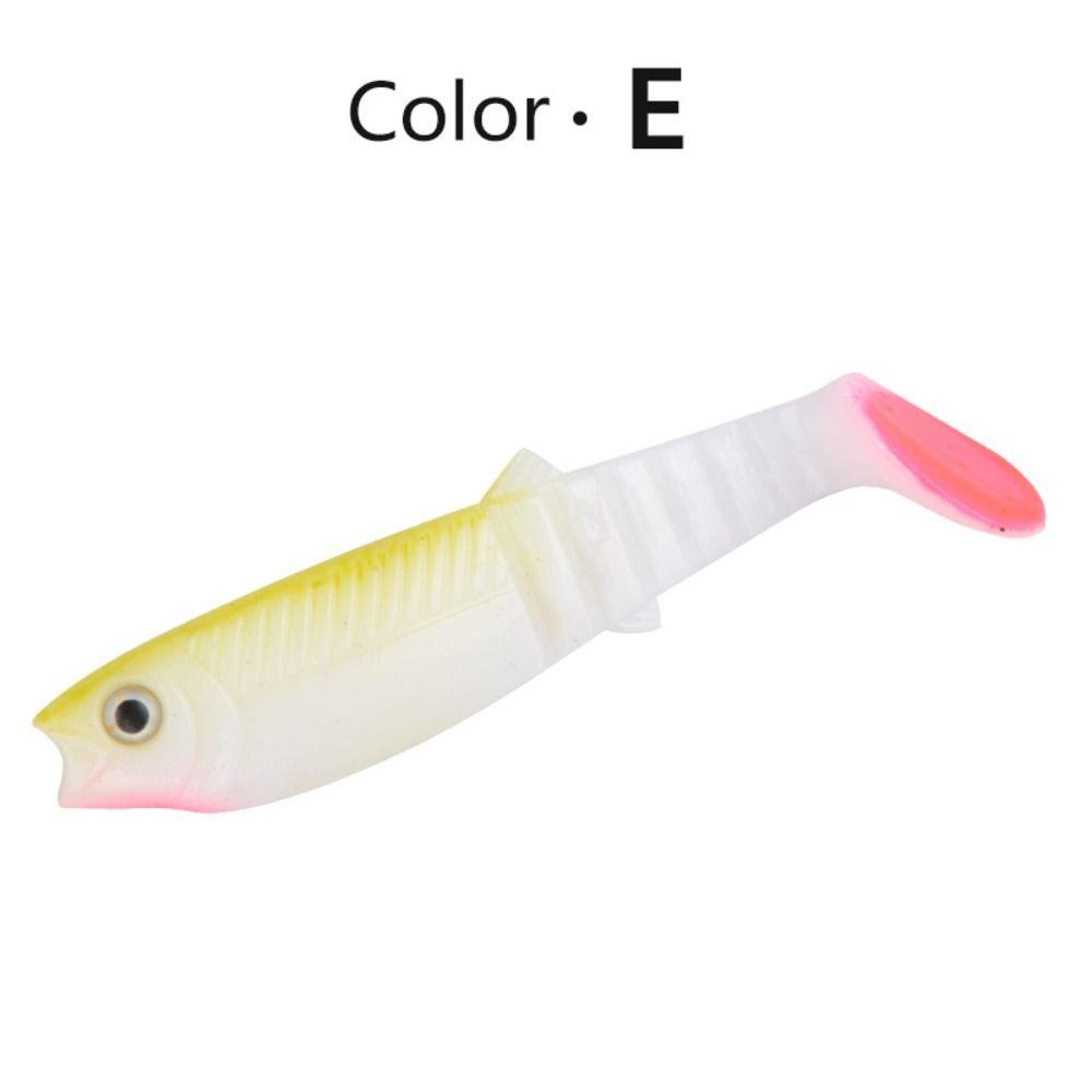 

5PCS 3D Eyes Fishing Soft Lures 10.5g 10cm Artificial Soft Lures Pike Fishing Lures Fishing Lure E
