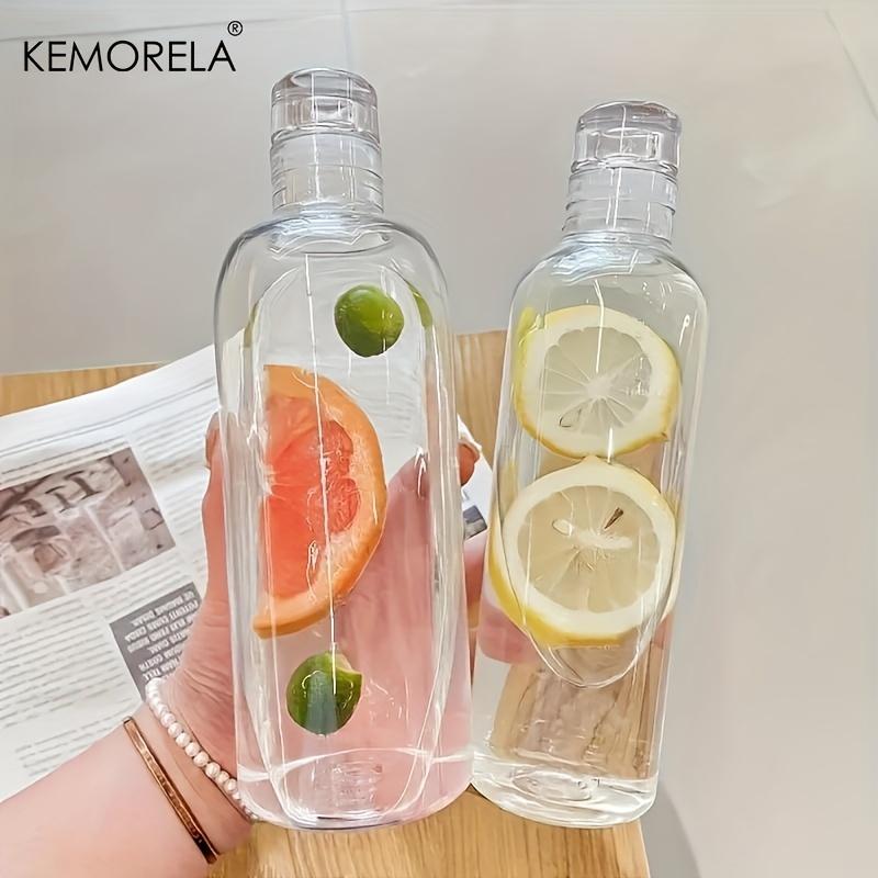 1PCS Clear Water Bottle 300/500/750ml Glass Sports Water Bottle Large Capacity with Leak-Resistant Features For Coffee Juice Tea
