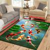 3D Koi Fish Print Miękki dywanik kuchenny Przeciwzmęczeniowy dywanik kuchenny Wodoodporny antypoślizgowy zestaw dywaników Dywan biegowy Dywan nocny Chłonny dywan do kuchni