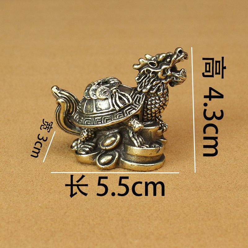 

Pure copper money turtle ornament brass turtle retro tread copper money ingot turtle creative tea table decoration handicrafts