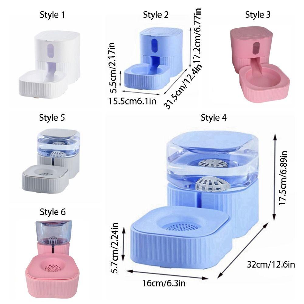 Non-slip Automatic Pet Feeder Drinking Fountain Detachable Pet Water Feeder Plastic Cat Water Dispenser For Dogs Puppy Cats