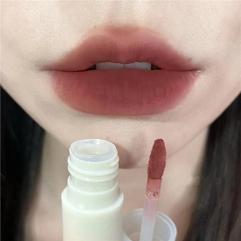 

OULESONG Little Milk Matte Lipstick Gift Set - Whitening Base & Gloss for Students Standard