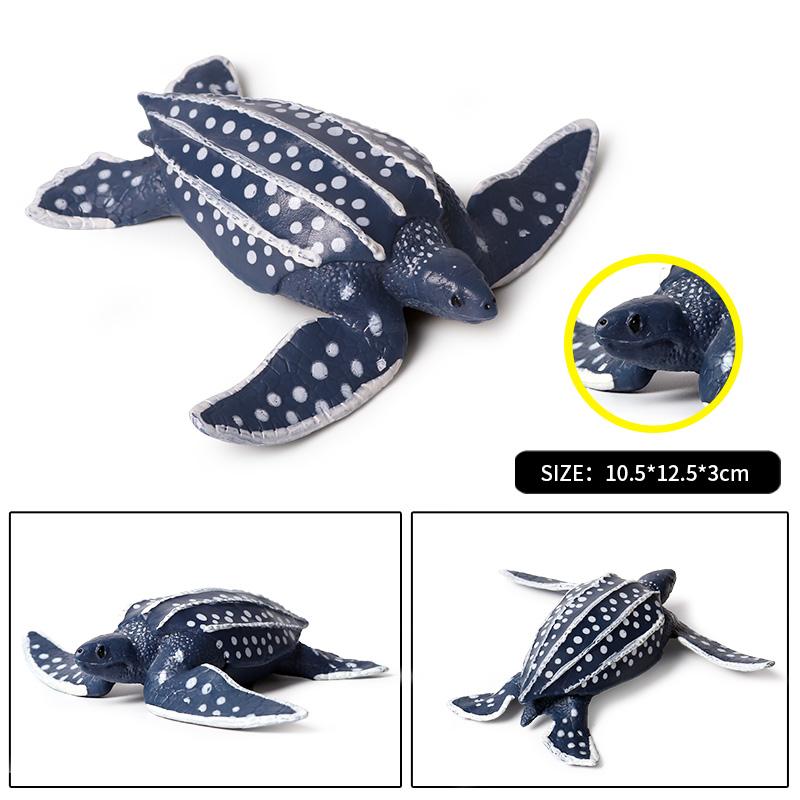 Oenux Ocean Animals Leatherback Tortoise Turtle Growth Cycle Sea Life Model Figurines Action Figures PVC Education Kid Toy Gift