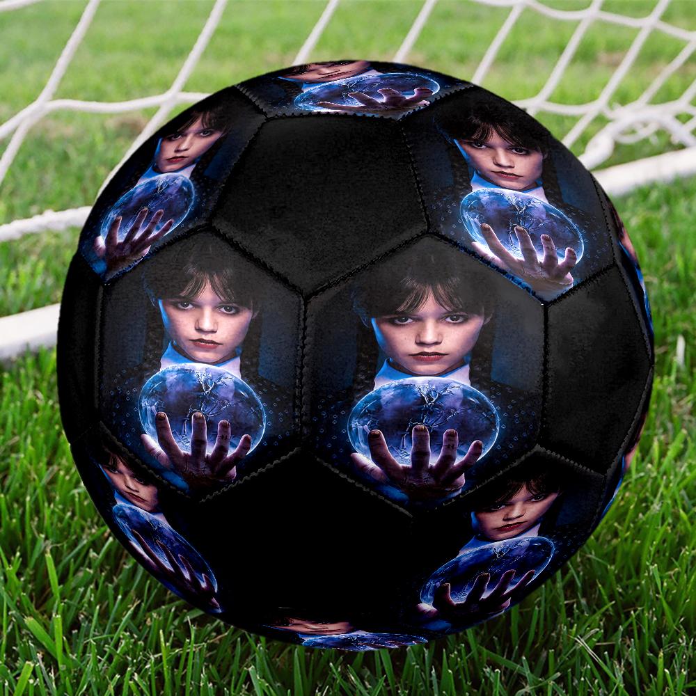 Wednesday Theme Size 5 Soccer Ball, Suitable for Both Indoor and Outdoor Matches, a Gift Suitable for Everyone.