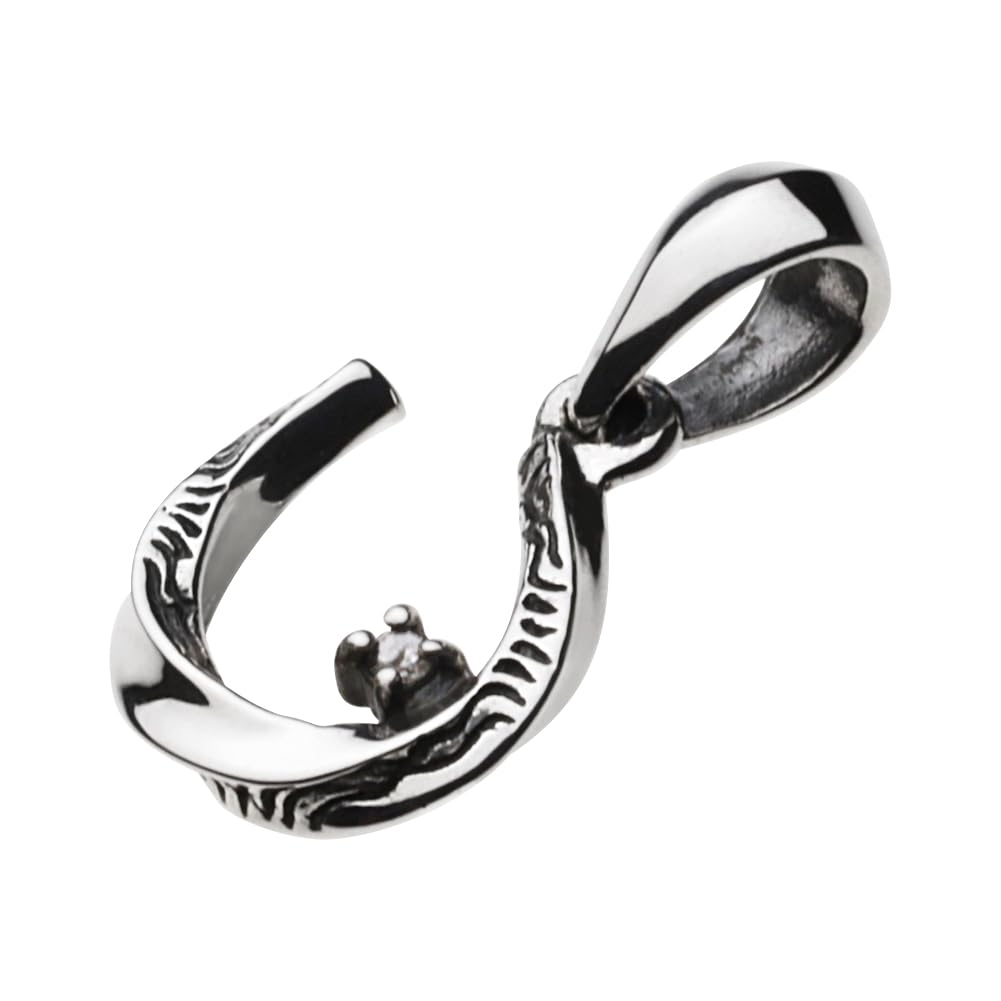 

Figmart Horseshoe Native American Pendant with Diamonds, April [Silver Accessory] fp0602da