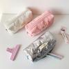 Creative Large Capacity Pen Bag Solid Color Multi-function Stationary Storage Pouch Butterfly Pen Box Student