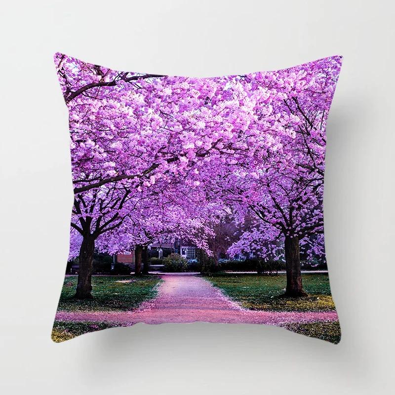 Office Living Room Home Pillowcase Car Decoration Outdoor Landscape Print Pillowcase