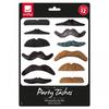 Smiffys Assorted Designs Party Fake Moustache (Pack of 12)