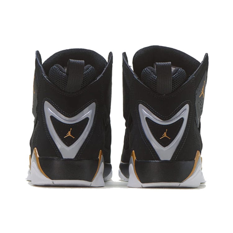 Jordan True Flight Black Metallic Gold GS 343795-070