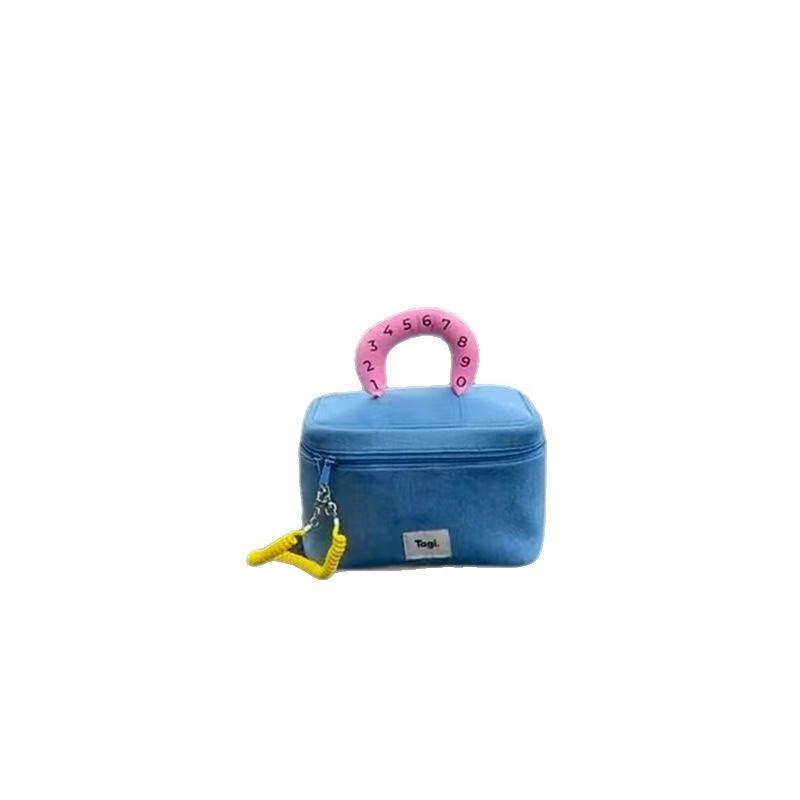 

Cute Color-Block Cosmetic Storage Bag