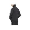 adidas Jachetă Sport cu Mânecă Lungă cu Dungi cu Logo de Marcă Ss25 M Mh 3S Jachetă Bărbați Negru Alb JV6977