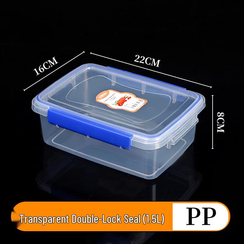 Transparent Rectangular Food Storage Container