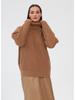 Autumn/Winter European & American High Neck Solid Color Loose Knit Sweater