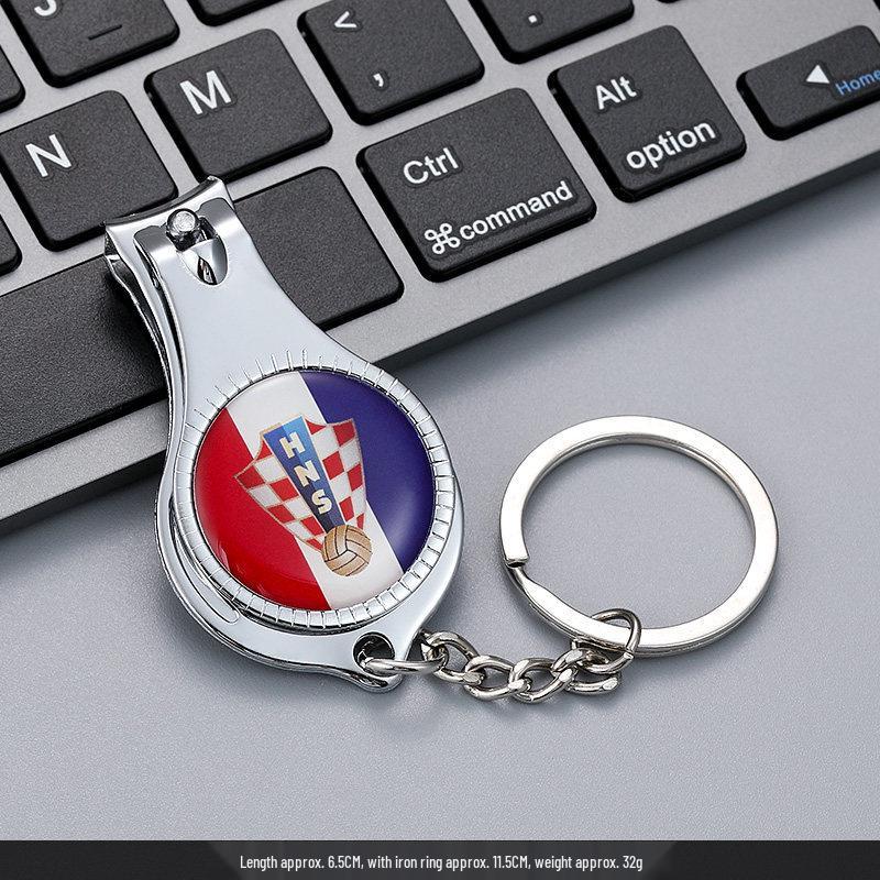 

2026 USA Canada Mexico Stainless Steel World Cup Nail Clippers Keychains Bottle Openers - Football Fan Souvenir Gifts