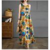New Long Dresses Summer New Plus Size Sleeveless Round Neck Printed Dresses