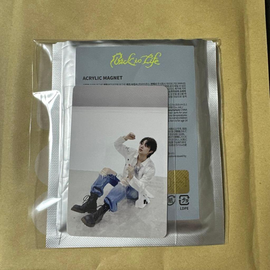 [USED] &TEAM EJ Pop-up Acrylic Magnet Purchase Bonus Trading Card