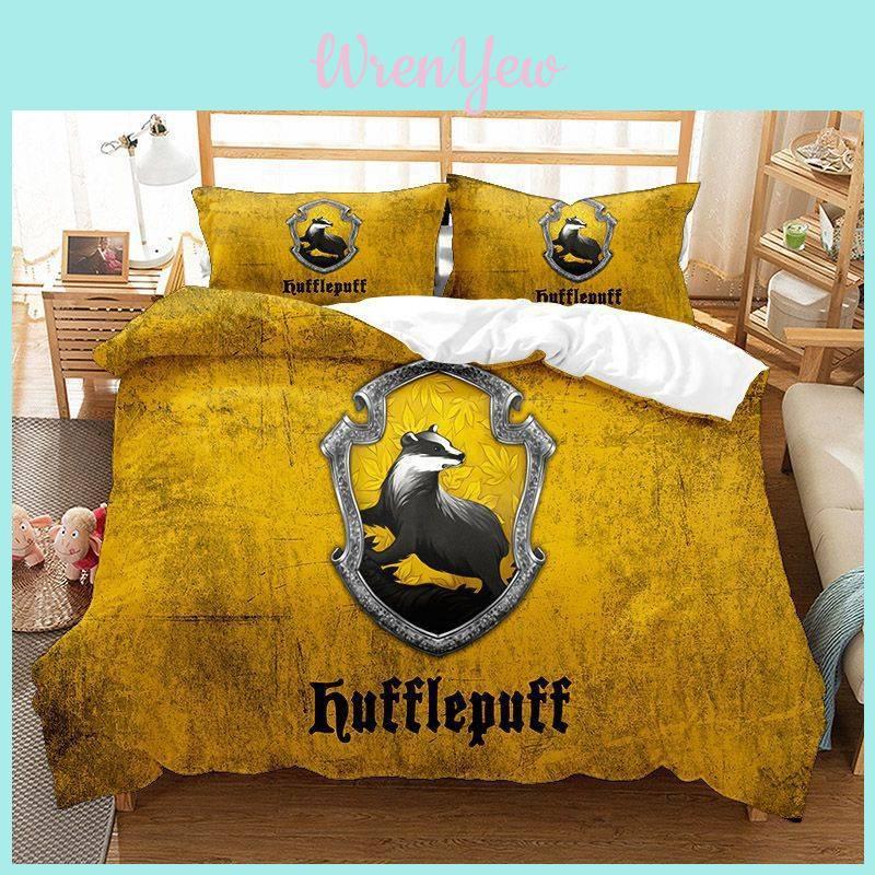 High Definition Digital Printed 3-piece Bed Sheet Set For Us Size Beds Modern Minimalist Style Bedding