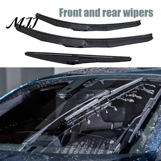 High Speed Stable Wipers 3 Pcs 26"+16" Windshield And 12" Rear Wiper Blade Replacement for RAV4 2019 Front Set 2020 2021 2022 2023 2024, All