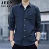 JEEP SPIRIT Men's Long Sleeve Casual Shirt Jacket