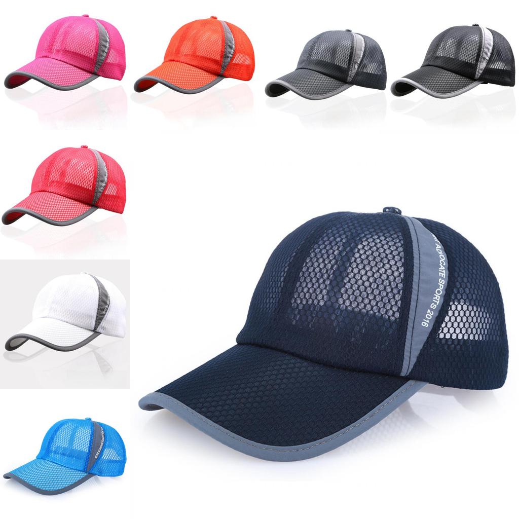 Summer Breathable Mesh Cap For Men And Women With Wide Brim And Adjustable Fit By