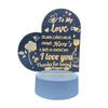 Love-Shaped 3D Acrylic Night Light Puzzle for Holiday Greetings