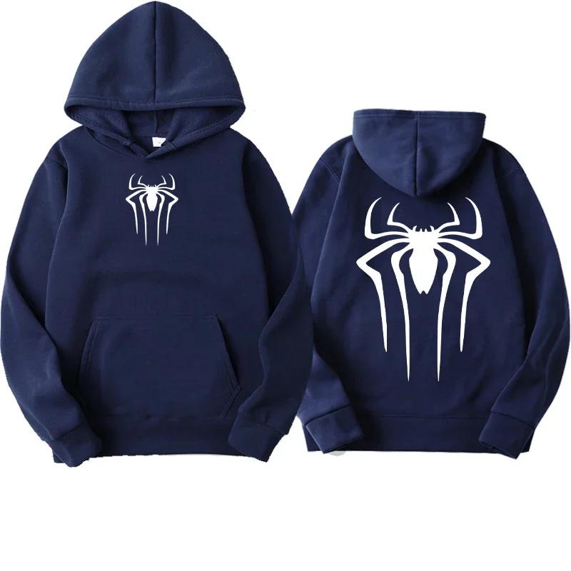 Men's Fashion Printed Spider Hoodie Casual Sweatshirt Top Spider Hoodie Sweatshirt Harajuku Men's and Women's Hoodie Clothing