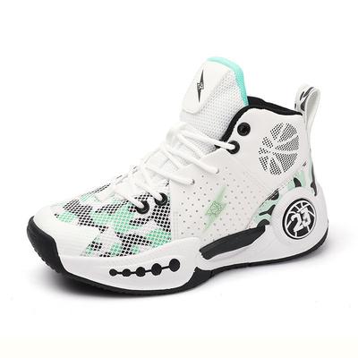 Neue Kinder-Basketballschuhe Mesh-Spleiß-Basketball-Sportschuhe Stiefel High-Top-Schuhe Herren-Kinder-Sneakers Schuhe für ältere Kinder Damen-