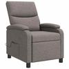 Massage Relax Chair Taupe Fabric