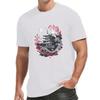 Men'S Japanese Pagoda & Dragon Print T-Shirt, Casual Crew Neck Short Sleeve Top, Slight Stretch, Regular Fit, Summer Season