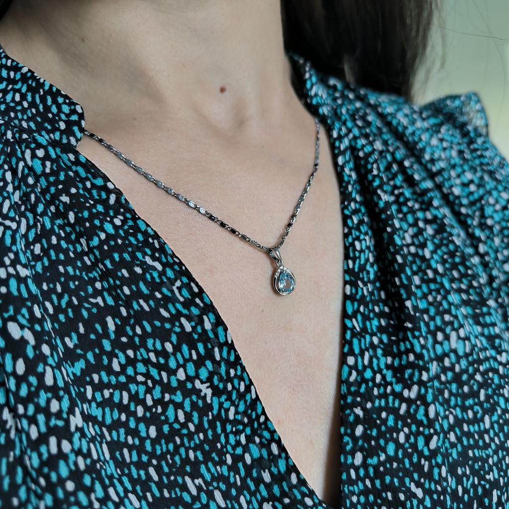 Серебряная подвеска с топазом 0.872ct (2188445)