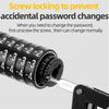 Bicycle Lock 90cm/120cm/150cm Bicycle Lock Cable High Security 5 Digit Resettable Combination Lock