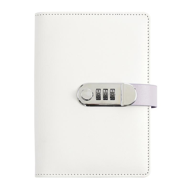 2025 A6 Password Lock Diary with Foldable Pages - Student Check-in & Storage Memo Book