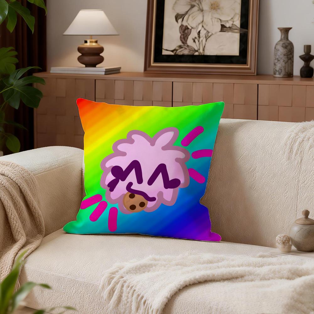 Cute Lumi Puff Cushion Cover Cushion Cover Set 4Pcs 50x50 45x45 40x40 Pillowcase Decorative Sofa Home Decor