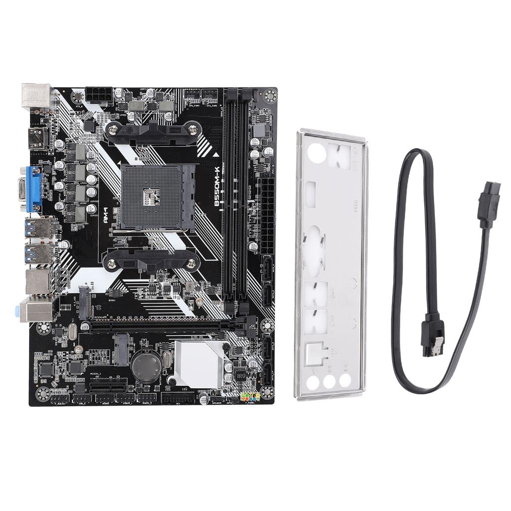 B550M K Motherboard M ATX DDR4 Maximum 64GB NVME M.2 PCIe 3.0 SerialATA 3.0 USB 3.0 HD VGA Compatible Gaming Motherboard