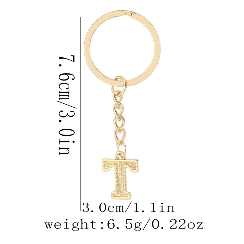 26 Alphabet Schlüsselanhänger Initial Schlüsselanhänger Zubehör Anhänger für Geldbörse Rucksack Handtasche Charms