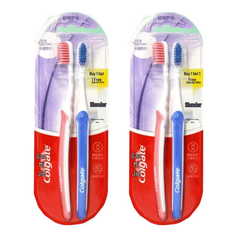 

Colgate Slim Soft Dual Action Whitening Toothbrush (4-Pack)