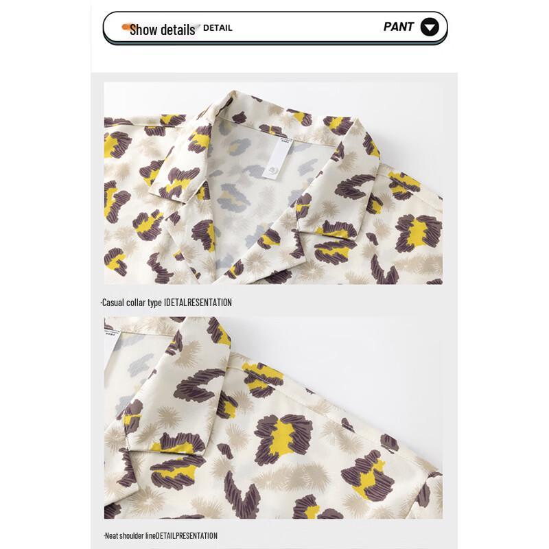 Snoopy Men's Short Sleeve Lapel Casual Shirt