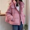 Cotton-padded Jacket Women's Short Loose Large Size Cotton-padded Jacket Fashion Hooded All-match Thin Padded Jacket Trend