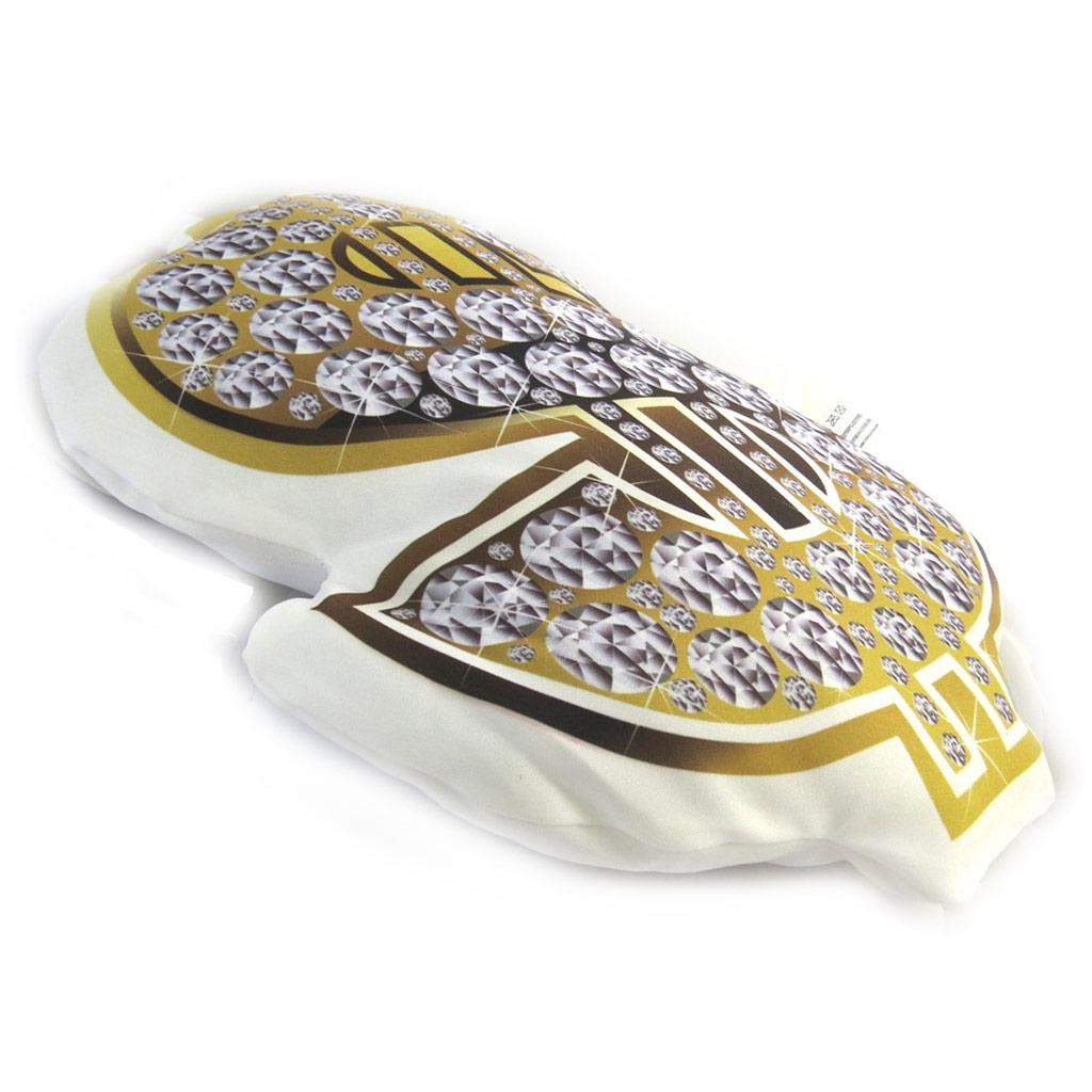 Les Trésors De Lily [M2668] - Golden White 'US Dollar' Cushion