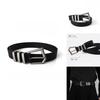 Vintage Black Belt With Stylish Metal Buckle For Trendy Minimalist Fashion