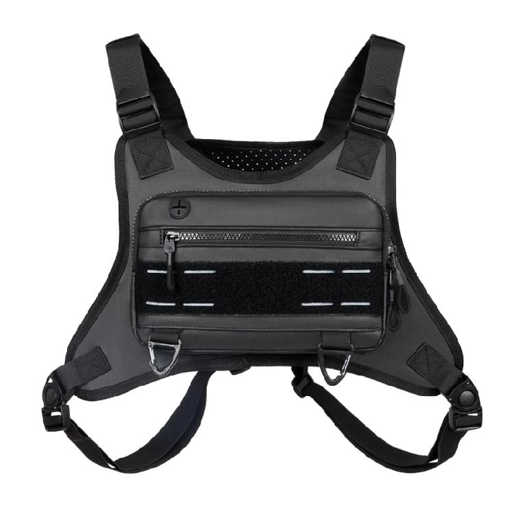 Тактическая спортивная нагрудная сумка Рыболовная жилетка-сумка Водонепроницаемая передняя нагрудная сумка Для активного отдыха и путешествий Прочная жилетка-сумка 1