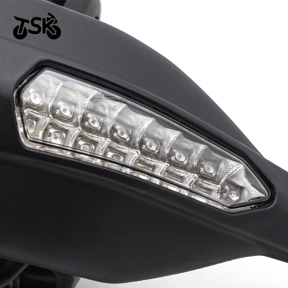 LED Motorcycle Handle Wind Shield Handguards For DUCATI 796 Hypermotard 1100S 2008-2009 1100 EVO 2010-2012 Include Signal Lights