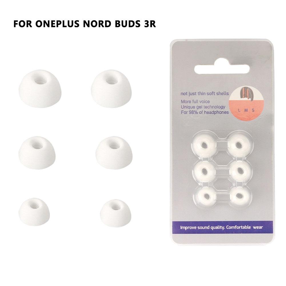 6Pcs/Box (S+M+L)*2 Earphone Silicone Case Silicone Earbuds Ear Tips For OnePlus Nord Buds 3r/3v Earplugs