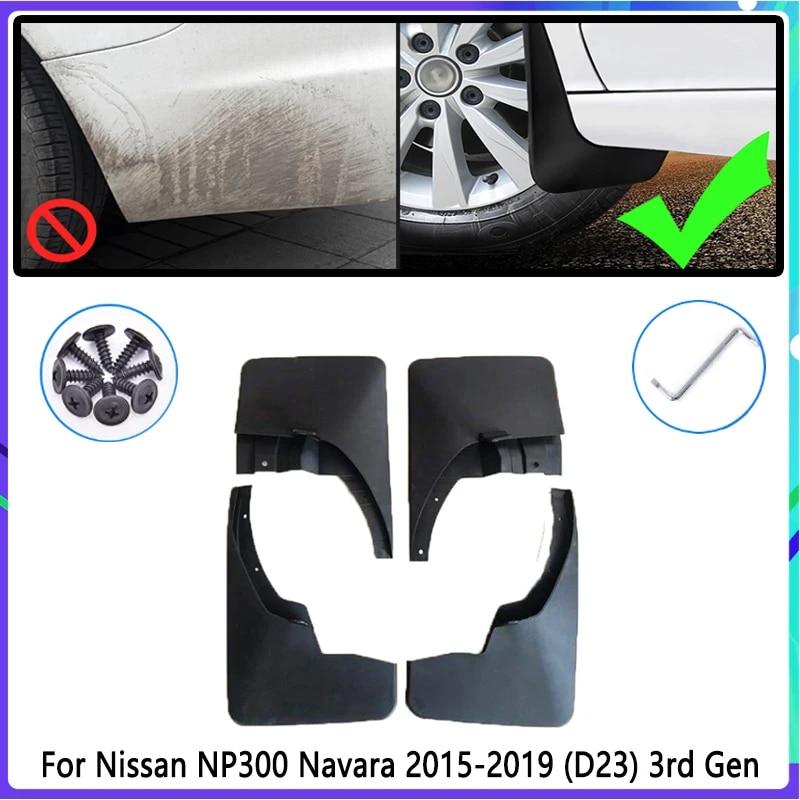 4 buc Flaps de noroi auto pentru Nissan NP300 Navara D23 2015 ~ NP 300 Apărător de noroi Apărătoare de noroi Apărătoare de noroi Accesorii auto