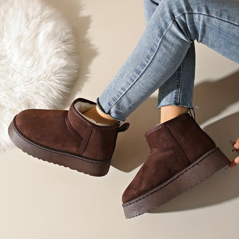 Real Sheepskin Wool Low-Cut Warm Comfortable Shoes Women Fashion Short Shoes New Winter Warm Boots Fur Ladies Snow Boots