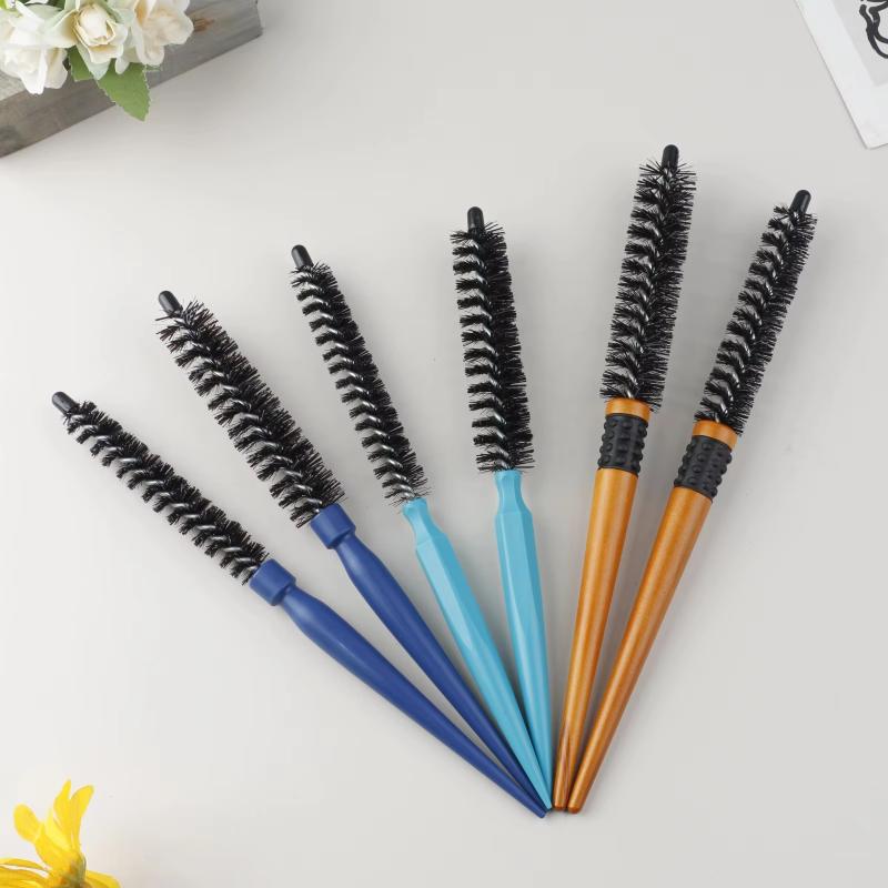 Salon Professionelle Mini-Rundbürste 1/2 Stück 16 mm/22 mm Verdrehtes Design Leicht für kurzes langes Haar DIY Friseur