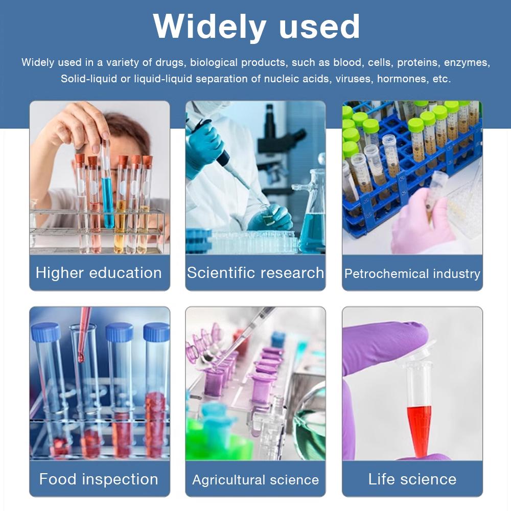 Desktop Lab Centrifuge Without/With Timing Prp Plasma Medical Adjustable Speed Centrifuge 10ml*6 Centrifuge Tube 220V EU Plug