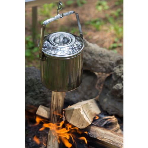 ZEBRA Stainless Steel Loop Handle Billy Can Pot, 10cm, 1516100