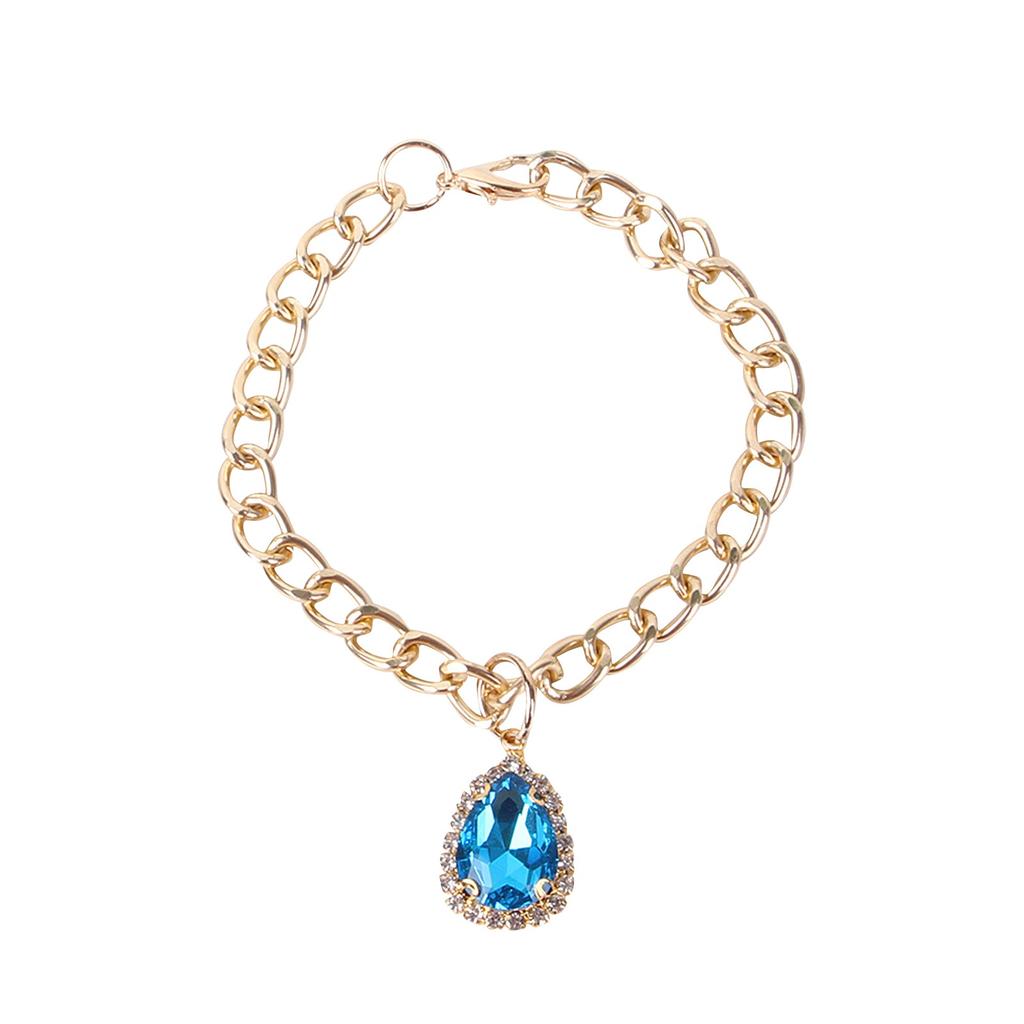 Pet Diamond Pendant Necklace Water Drop Collar Accessories Teddy Small And Medium Dog Collar