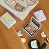Cute Rilakkuma Makeup Tools Powder Puff Portable Travel Animation Fun Bear-Shaped Household Makeup Table Daily Use Practical Good Stuff